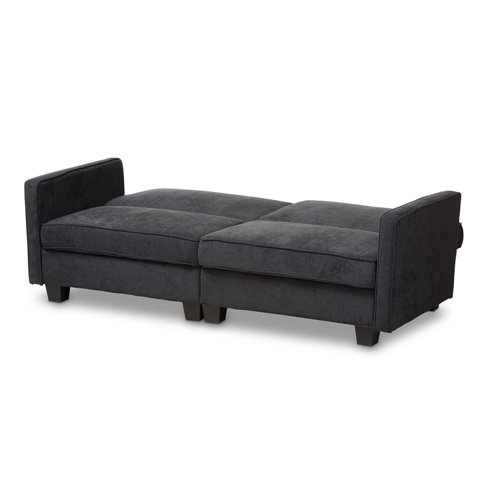 Delight Modern Dark Gray Fabric Sleeper Sofa - living-essentials