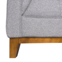 Sonora Light Grey Wool Tufted Sofa - living-essentials