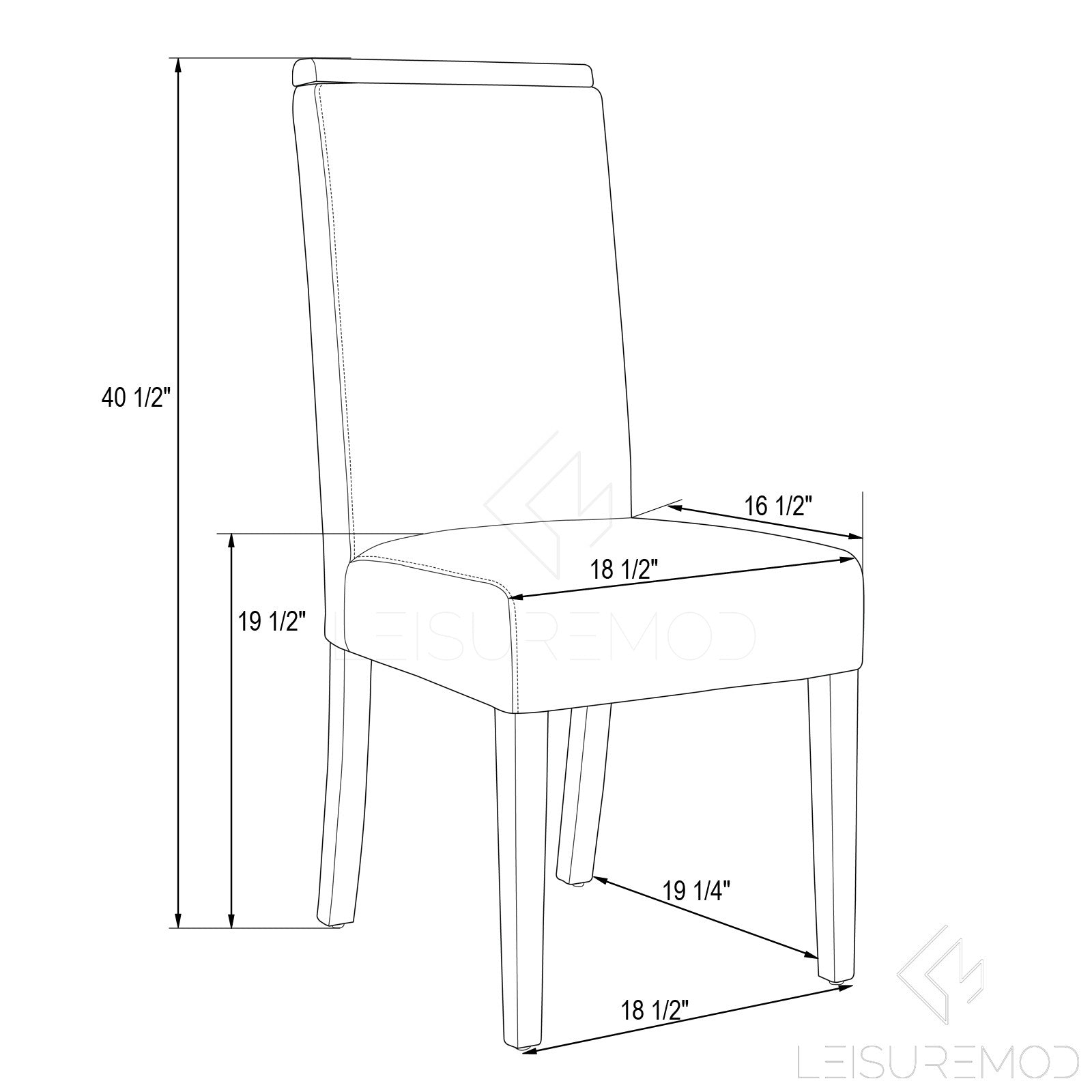 Elyse Grey Vinyl Leather Dining Chair - living-essentials