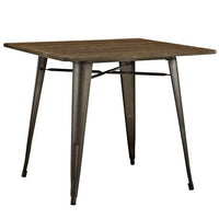 Alma 36" Square Wood Dining Table - living-essentials