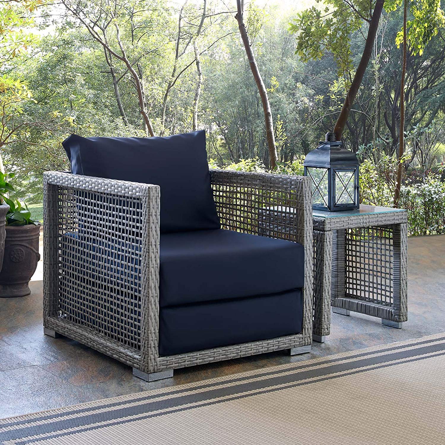 Allure Rattan Outdoor Patio Armchair - living-essentials