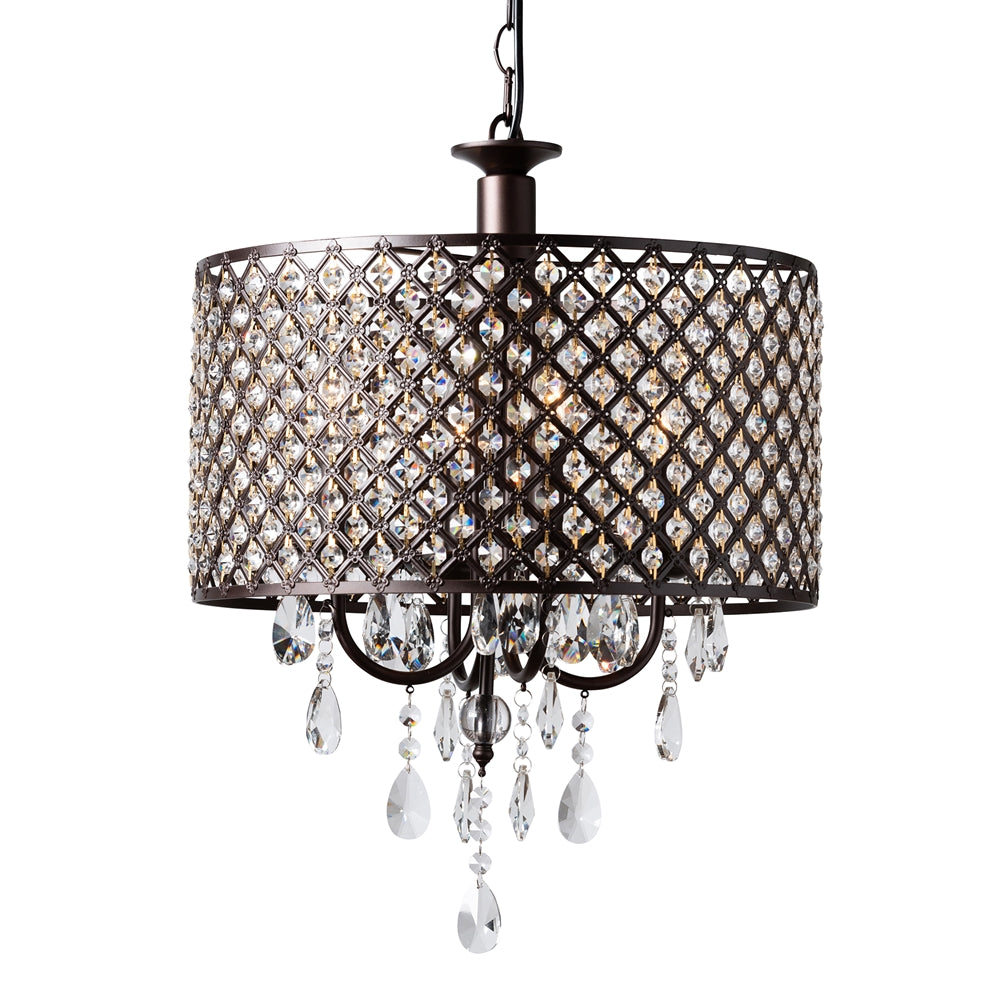 Gabriela 4-light Drum Pendant Light Chandelier - living-essentials