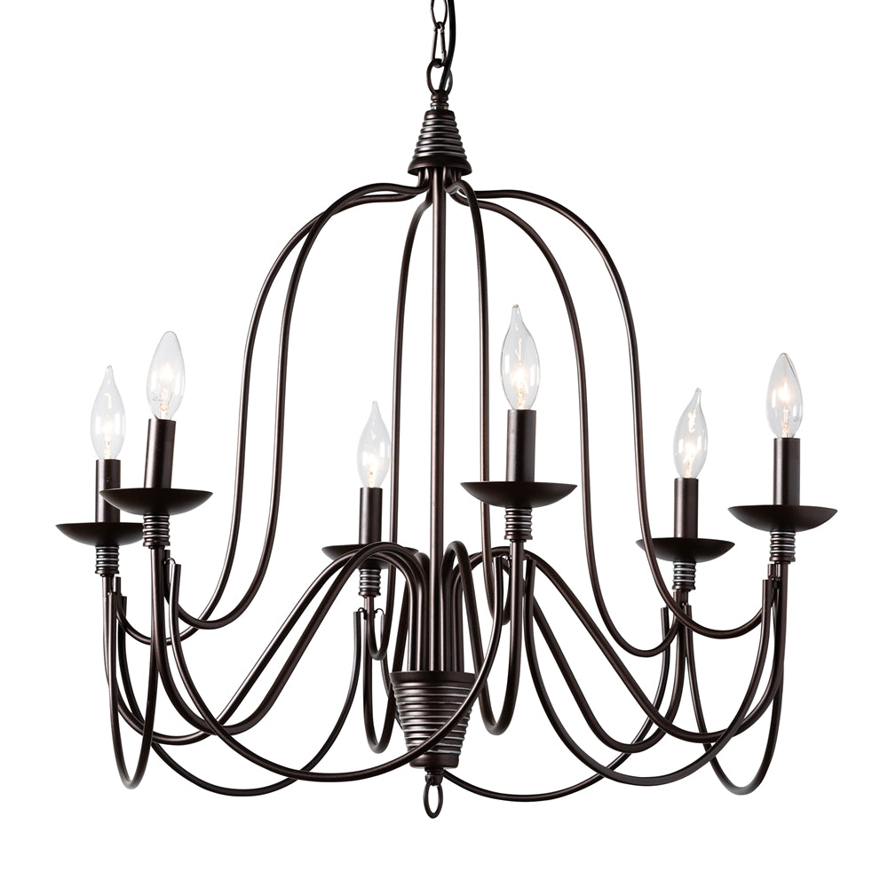 Priya Transitional 6-Light Chandelier - living-essentials