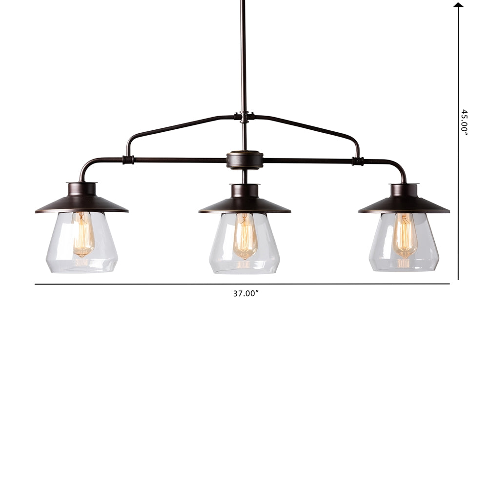 Rosie Vintage 3-Light Kitchen Island Pendant Light - living-essentials