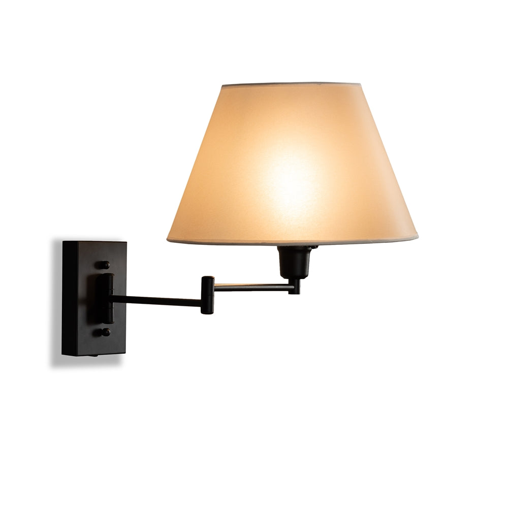 Kira Black Metal Swing Arm Wall Sconce Lamp - living-essentials