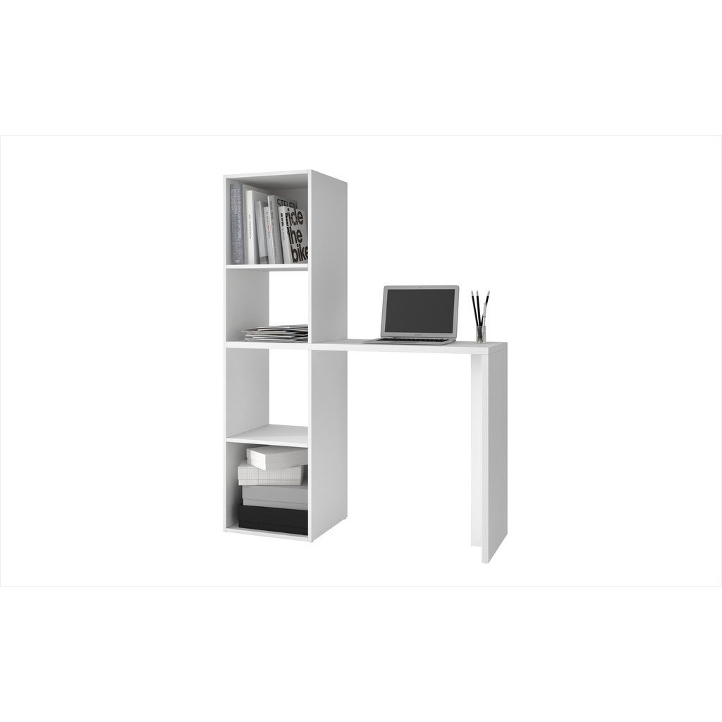 Campania Cubby Desk  with 4 Shelves - living-essentials