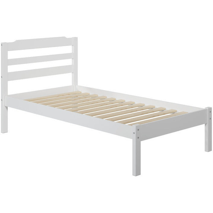 Hayley Solid Pine Wood Twin Size Bed - living-essentials