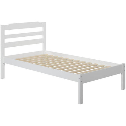 Hayley Solid Pine Wood Twin Size Bed - living-essentials