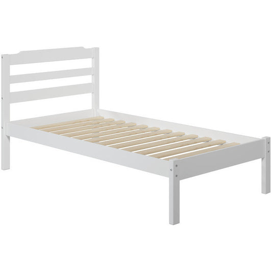 Hayley Solid Pine Wood Twin Size Bed - living-essentials