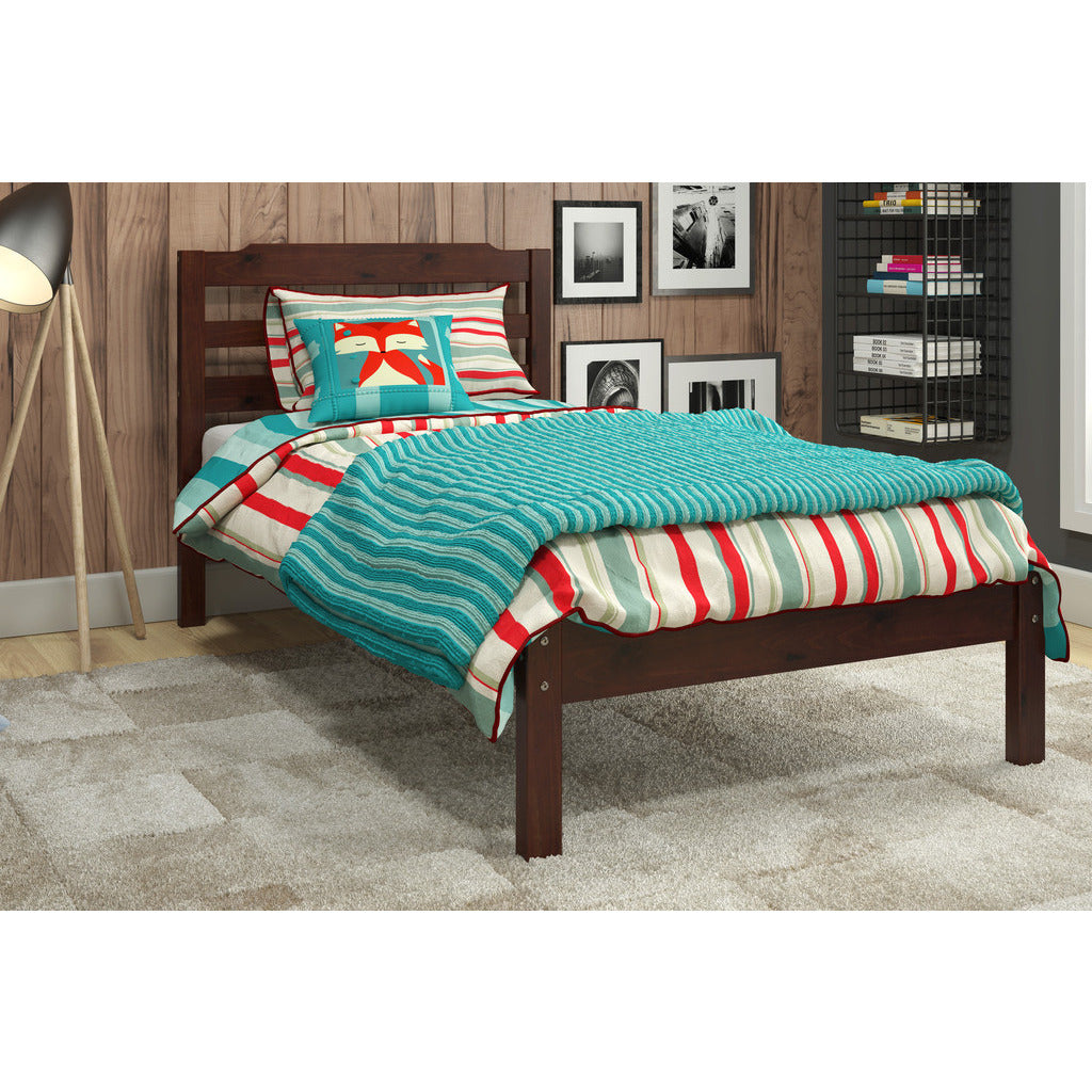 Hayley Solid Pine Wood Twin Size Bed - living-essentials