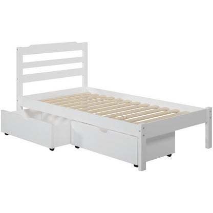 Hayley Twin Storage Bed with 2 Drawers - living-essentials