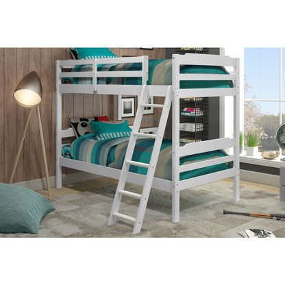 Hayden Solid Pine Wood Twin Size Bunk Bed - living-essentials