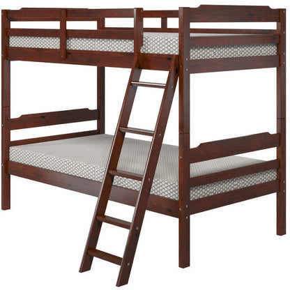 Hayden Solid Pine Wood Twin Size Bunk Bed - living-essentials