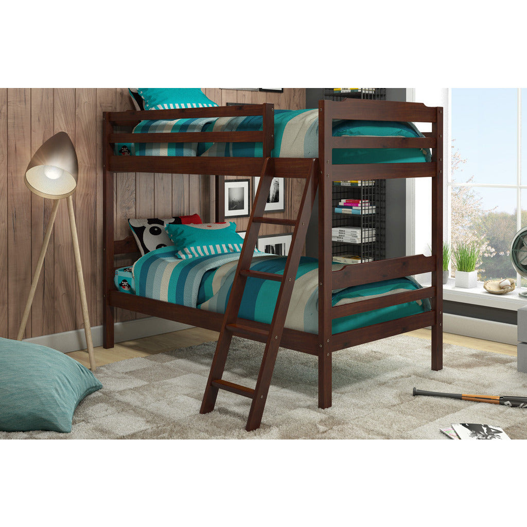 Hayden Solid Pine Wood Twin Size Bunk Bed - living-essentials