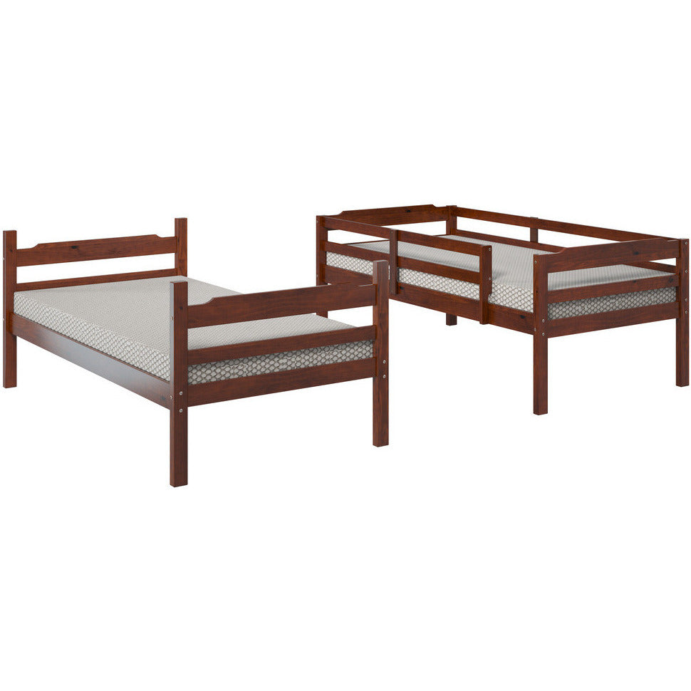 Hayden Solid Pine Wood Twin Size Bunk Bed - living-essentials