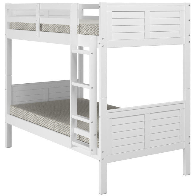 Realm Solid Pine Wood Twin Size Bunk Bed - living-essentials