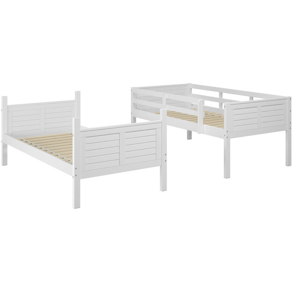 Realm Solid Pine Wood Twin Size Bunk Bed - living-essentials