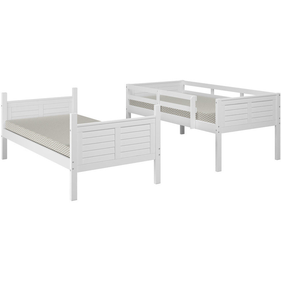 Realm Solid Pine Wood Twin Size Bunk Bed - living-essentials