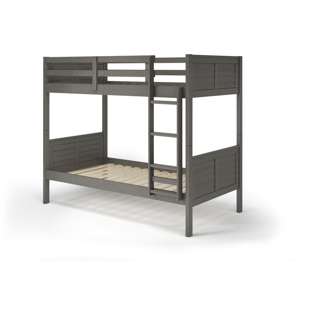 Realm Solid Pine Wood Twin Size Bunk Bed - living-essentials