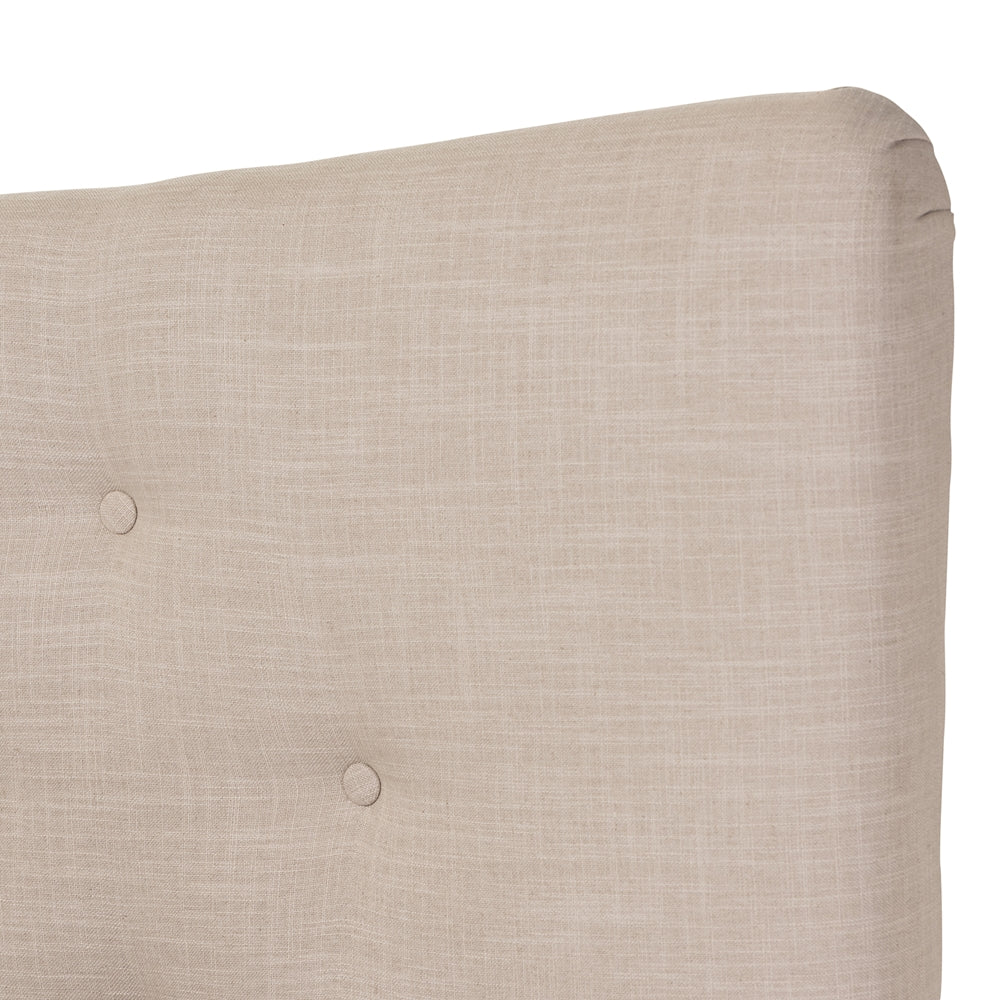 Haley Mid-Century Linen Platform Bed - living-essentials
