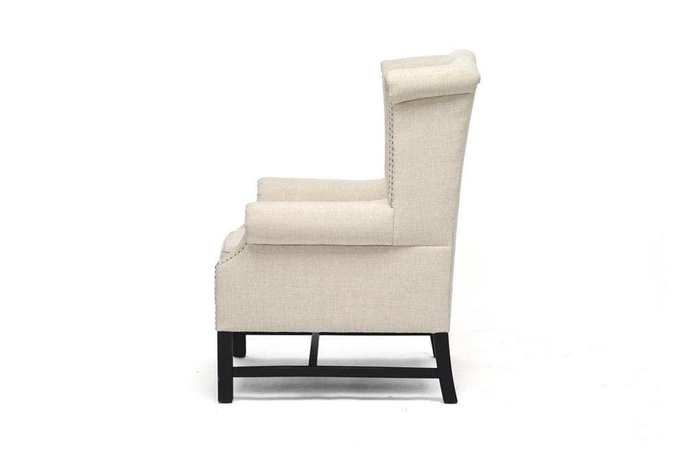 Sofie Beige Linen Club Chair - living-essentials