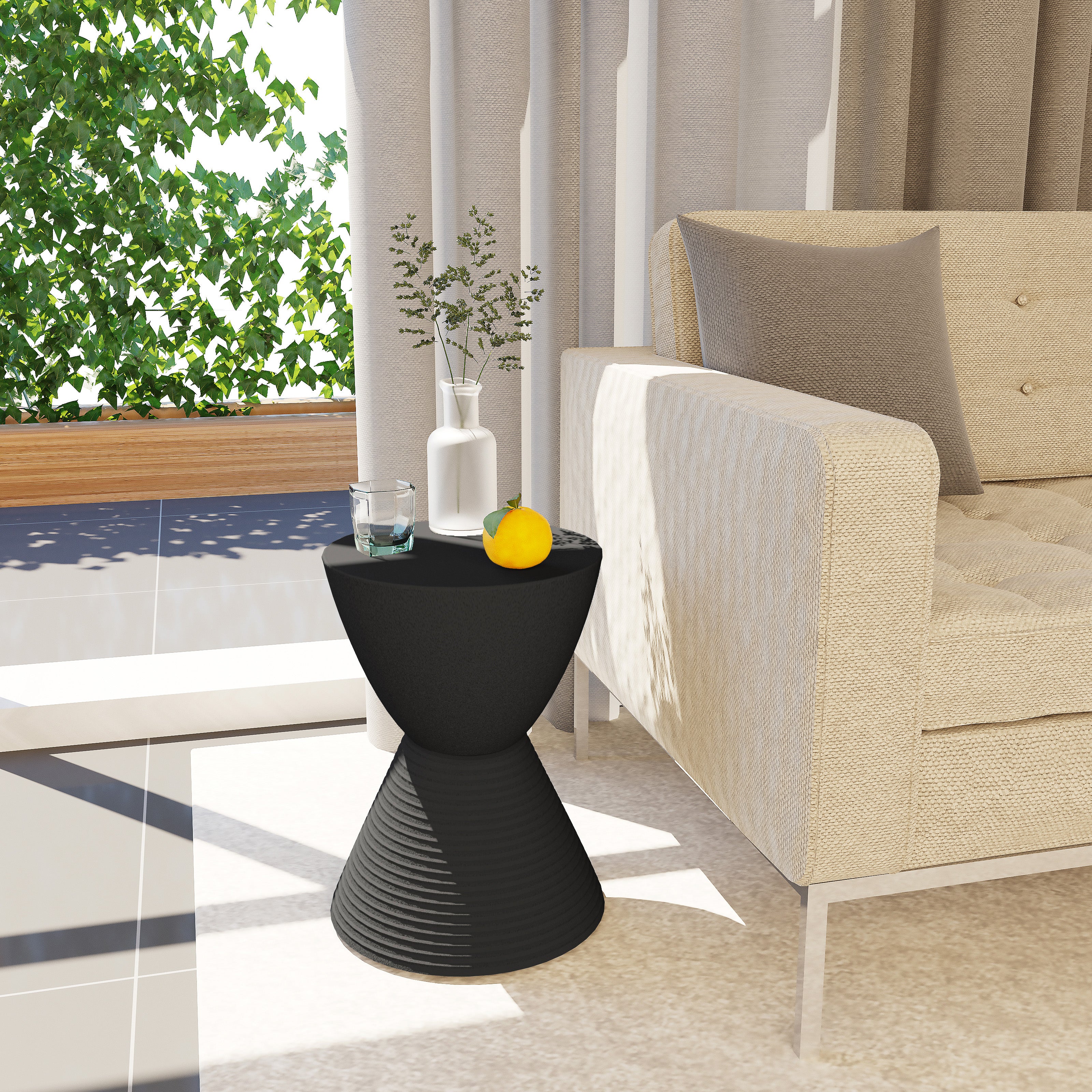 Modern Round  Boyd Side Table