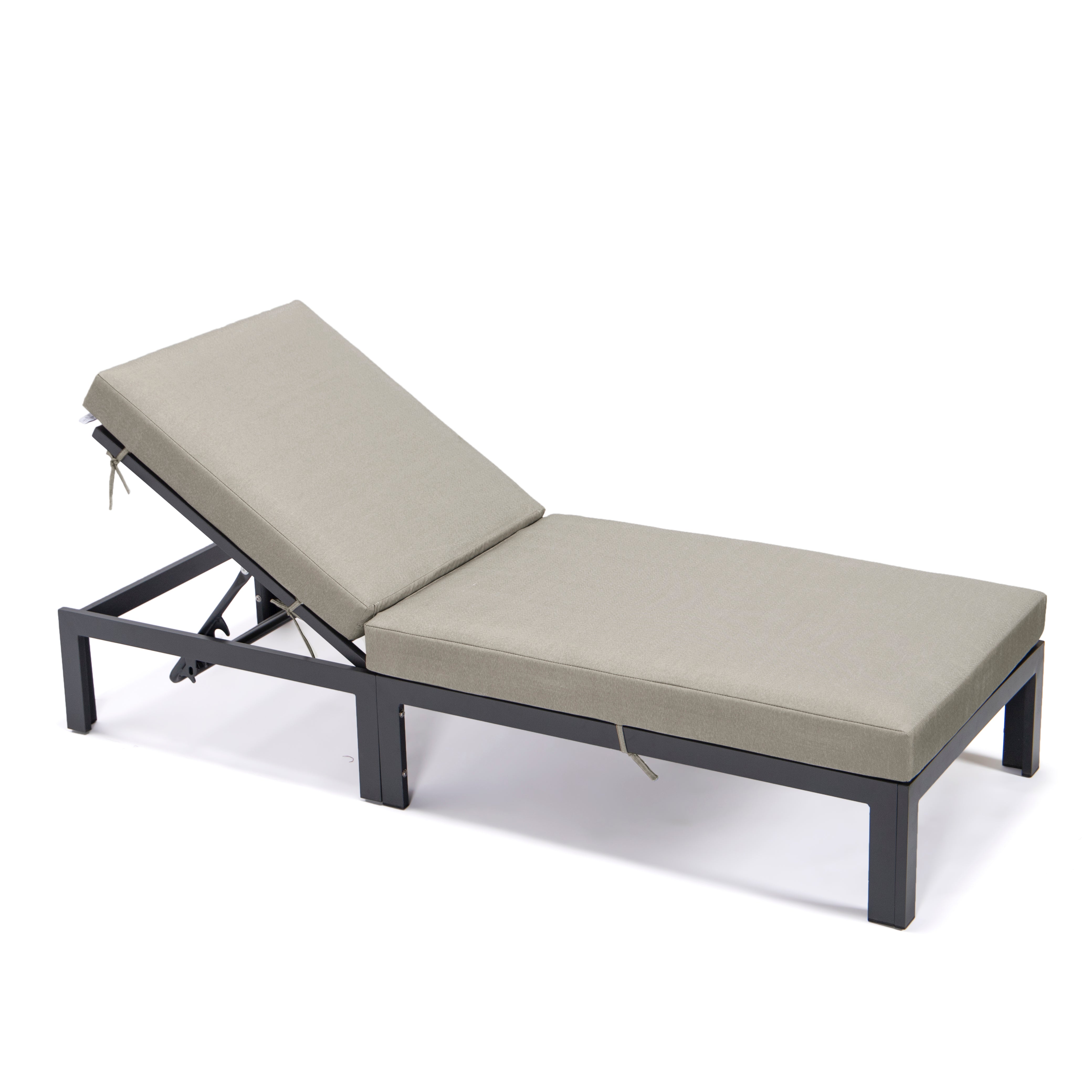 Chelsea Modern Outdoor Chaise Lounge Chair With Cushions