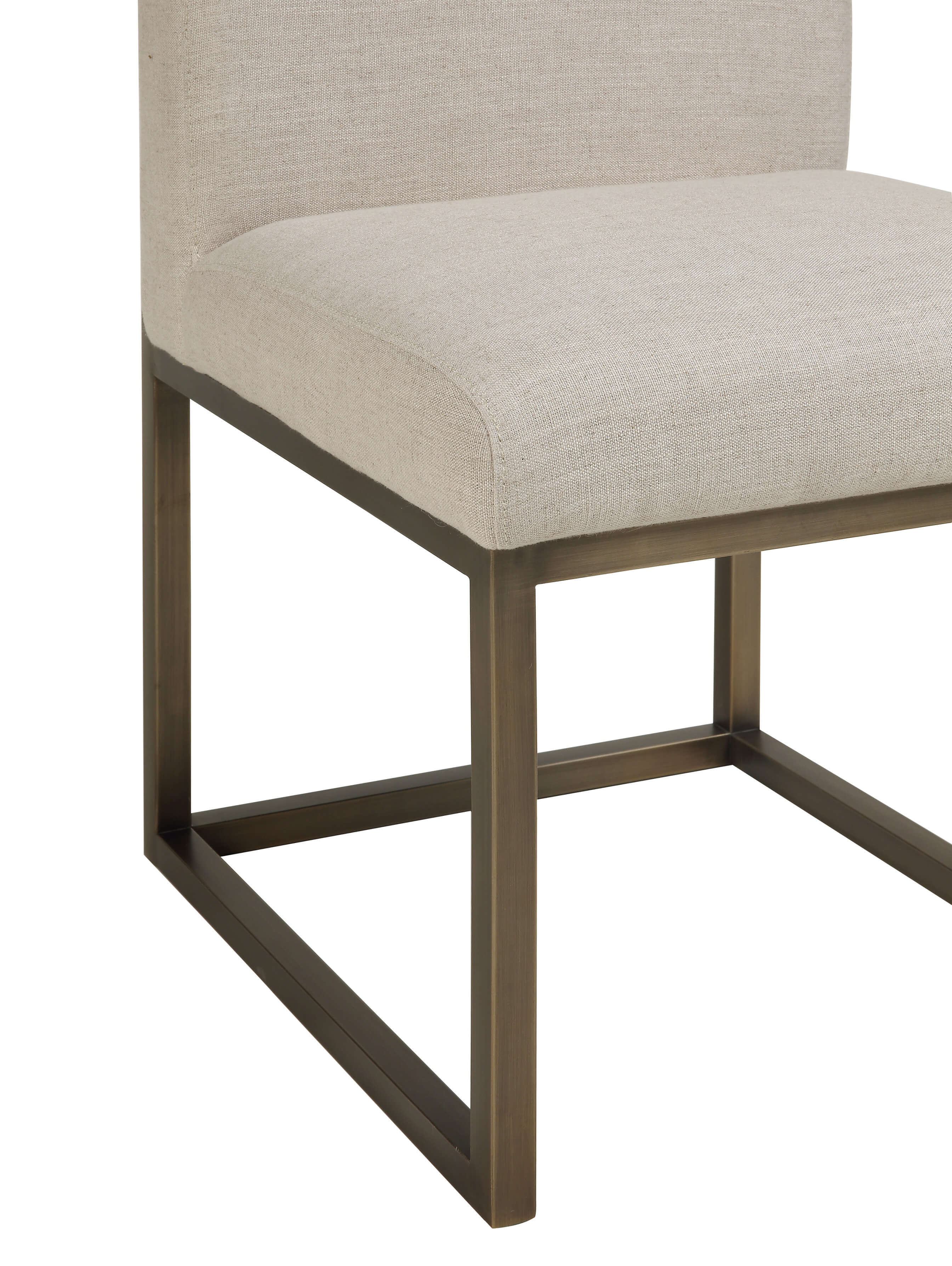 Haute Linen Chair in Brass - living-essentials