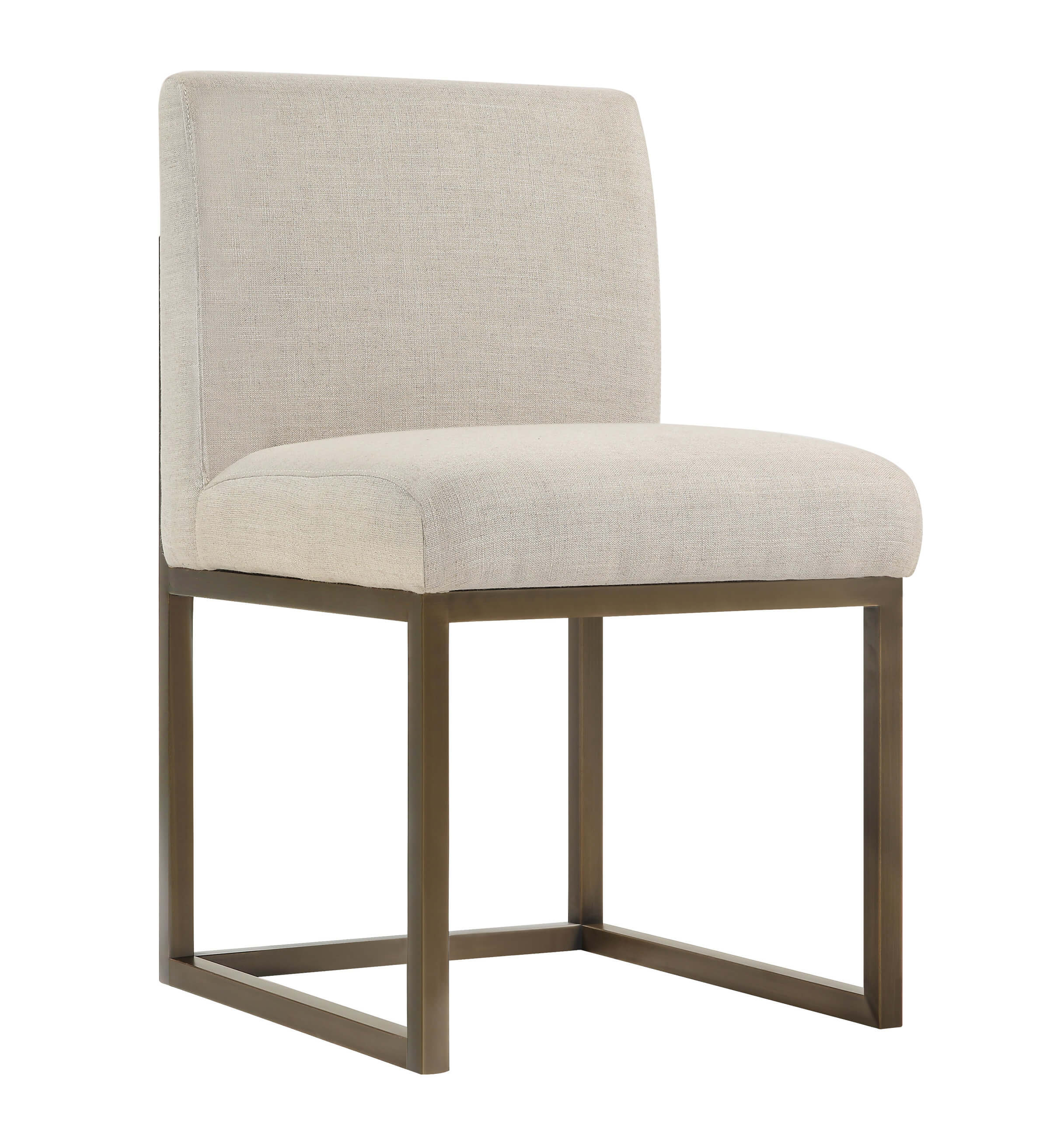 Haute Linen Chair in Brass - living-essentials