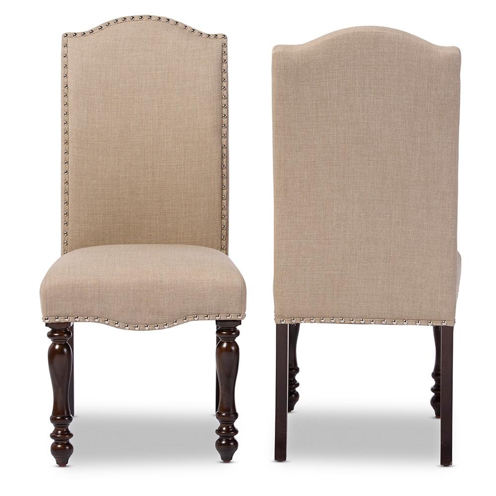 Neive Chic Brown Vintage Oak Dining Chair Set of 2 - living-essentials