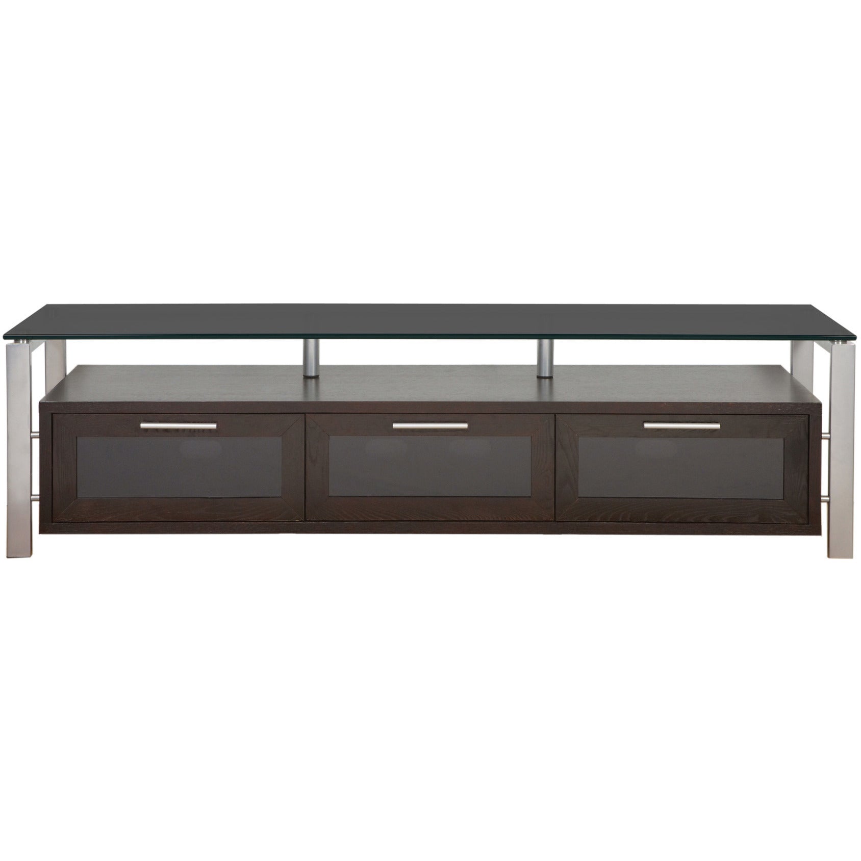 PLATEAU DECOR 71 Wood and Glass 71" TV Stand - living-essentials