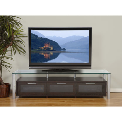 PLATEAU DECOR 71 Wood and Glass 71" TV Stand - living-essentials