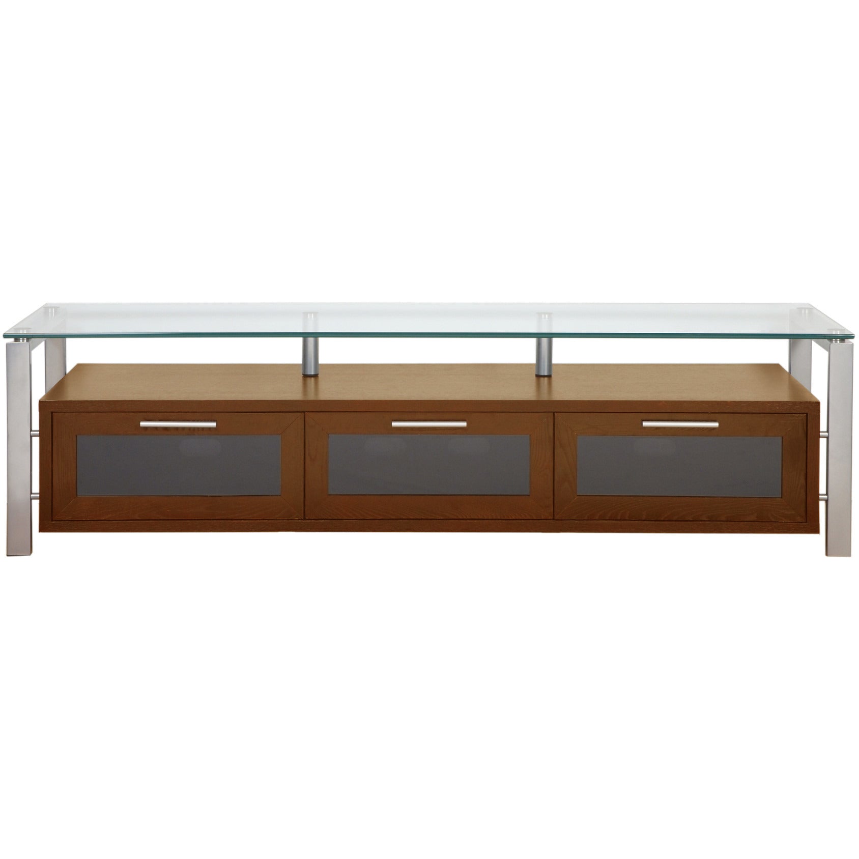PLATEAU DECOR 71 Wood and Glass 71" TV Stand - living-essentials