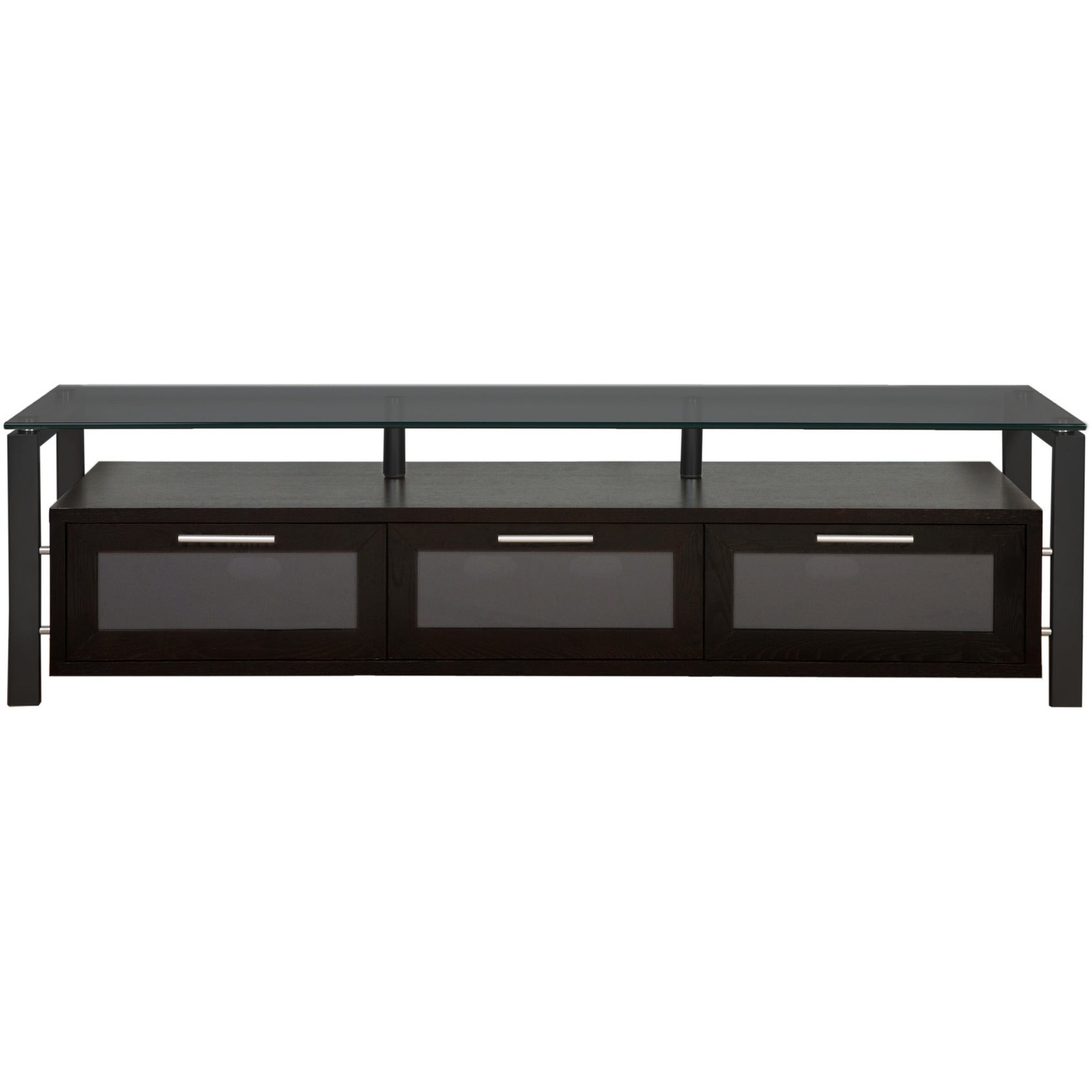 PLATEAU DECOR 71 Wood and Glass 71" TV Stand - living-essentials