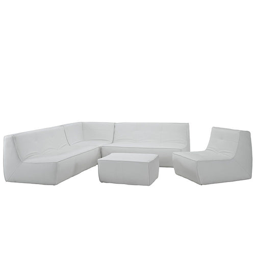 Coordinate 5 Piece Leather Sectional Sofa - living-essentials