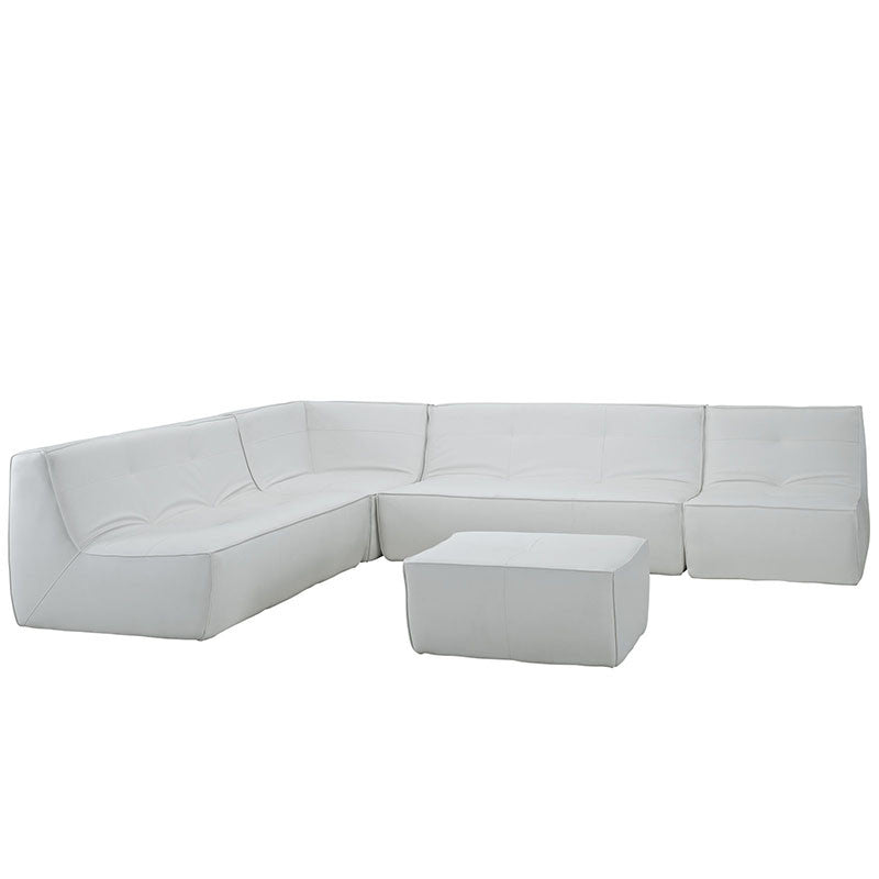 Coordinate 5 Piece Leather Sectional Sofa - living-essentials