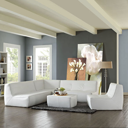 Coordinate 5 Piece Leather Sectional Sofa - living-essentials