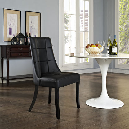 Noble Faux Leather Dining Side Chair - living-essentials