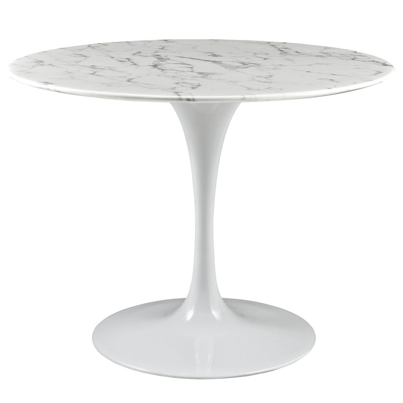 Tulip Style 40" Artificial Marble Dining Table - living-essentials