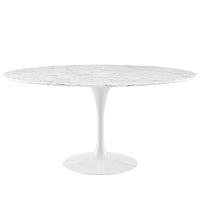 Tulip Style 60" Marble Dining Table - living-essentials