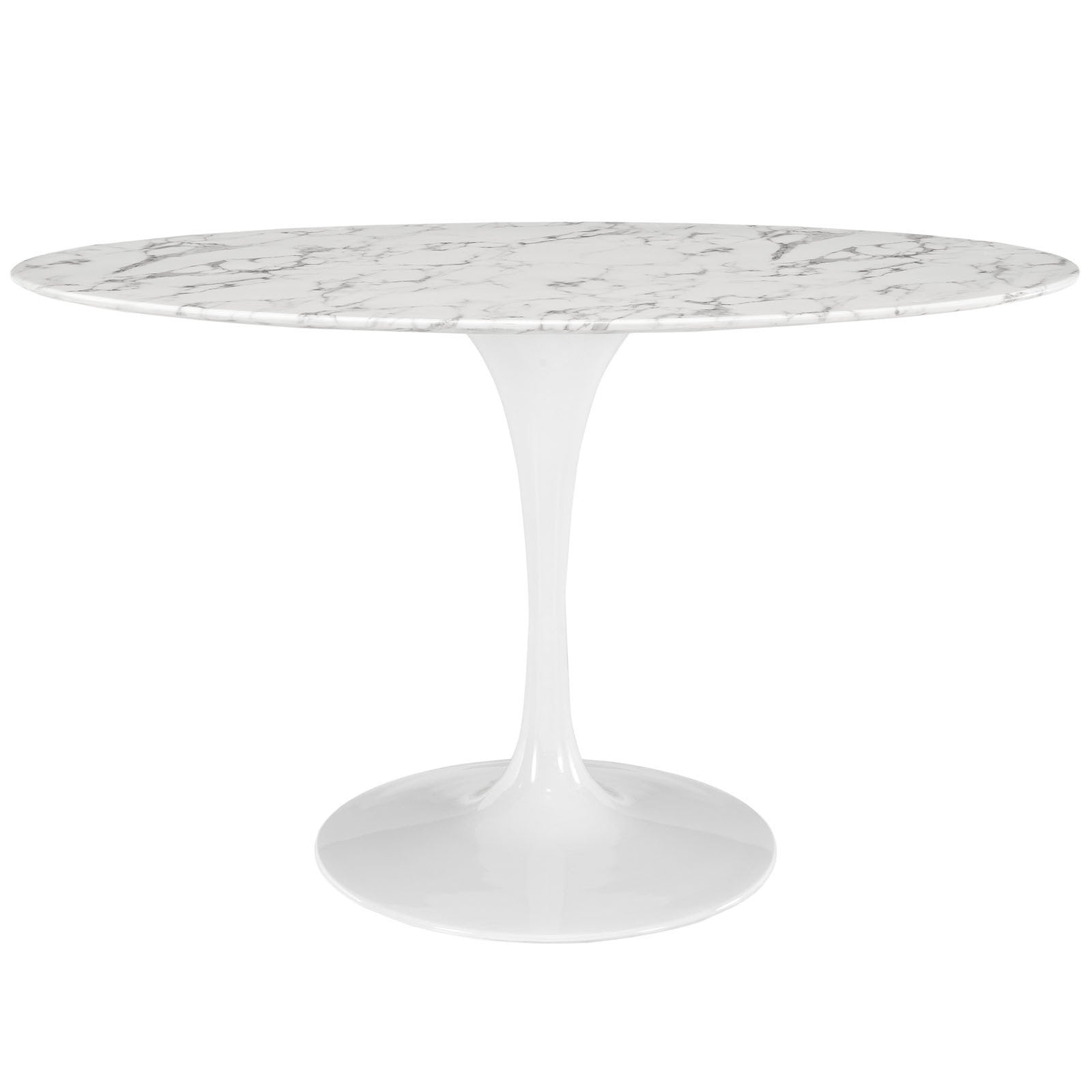 Tulip Style 54" Oval Marble Dining Table - living-essentials