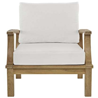Marine Outdoor Patio Teak Armchair - living-essentials