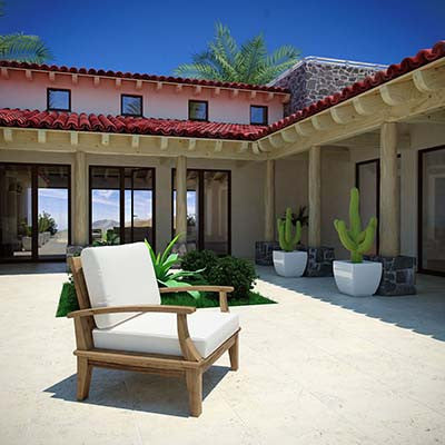 Berth Outdoor Patio Teak Armchair - living-essentials