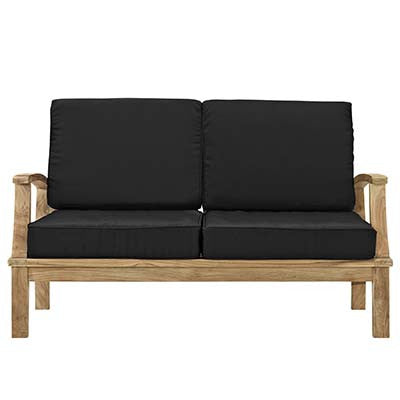 Berth Outdoor Patio Teak Loveseat - living-essentials