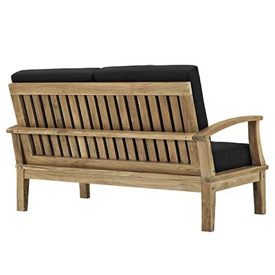 Berth Outdoor Patio Teak Loveseat - living-essentials