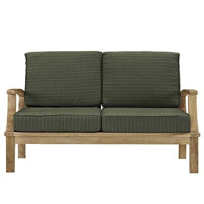 Berth Outdoor Patio Teak Loveseat - living-essentials