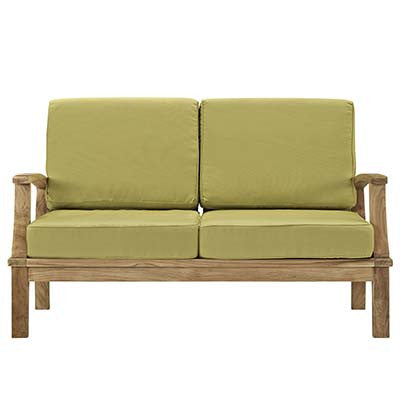 Berth Outdoor Patio Teak Loveseat - living-essentials