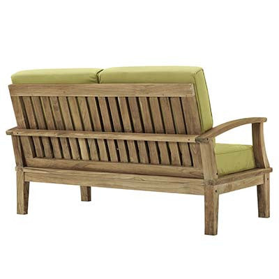 Berth Outdoor Patio Teak Loveseat - living-essentials