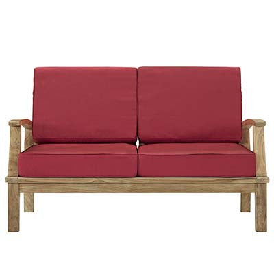 Berth Outdoor Patio Teak Loveseat - living-essentials