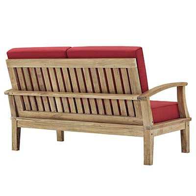 Berth Outdoor Patio Teak Loveseat - living-essentials